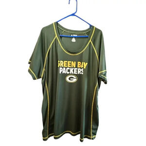 NFL Team Apparel Green Bay Packers Football T-Shirt Size 2X